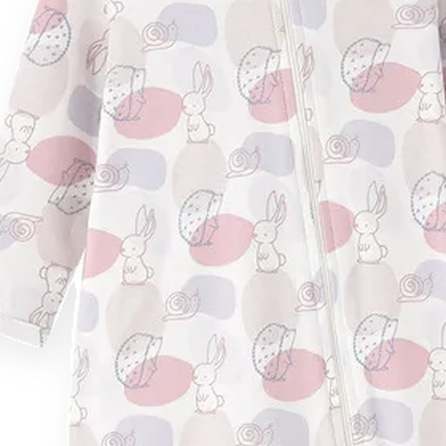 Rabbit Footed Romper — Rabbit — Fabric detail — image 7