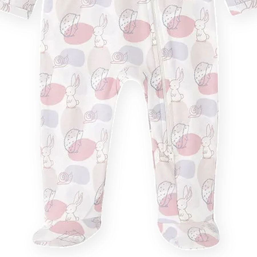 Rabbit Footed Romper — Rabbit — Gusset and seam detail — image 6