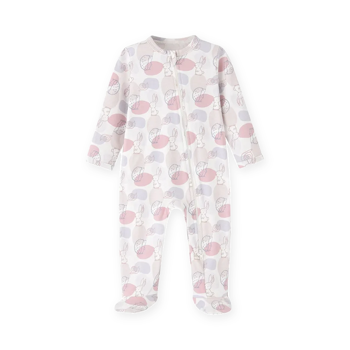 Rabbit Footed Romper — Rabbit — Front view — image 1