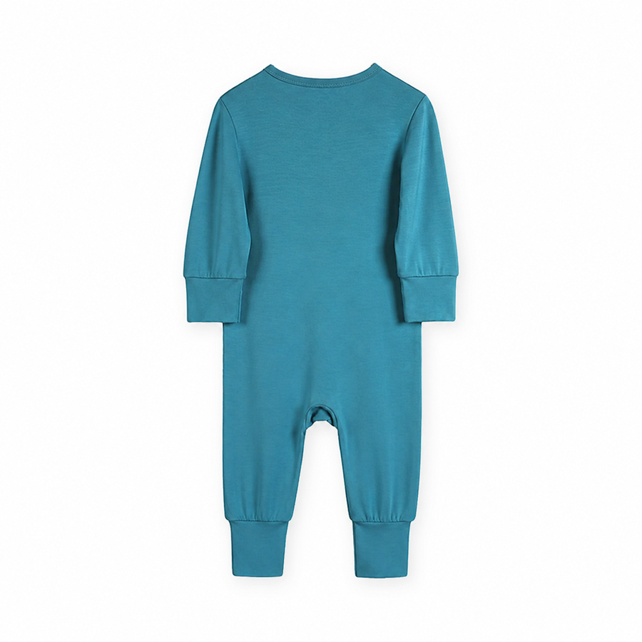 Coastal Blues Romper — Ocean Blue — Back view — image 2