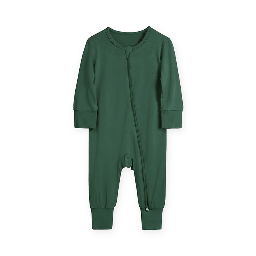 Earth Tones Romper — Forest Green — Front view — image 1