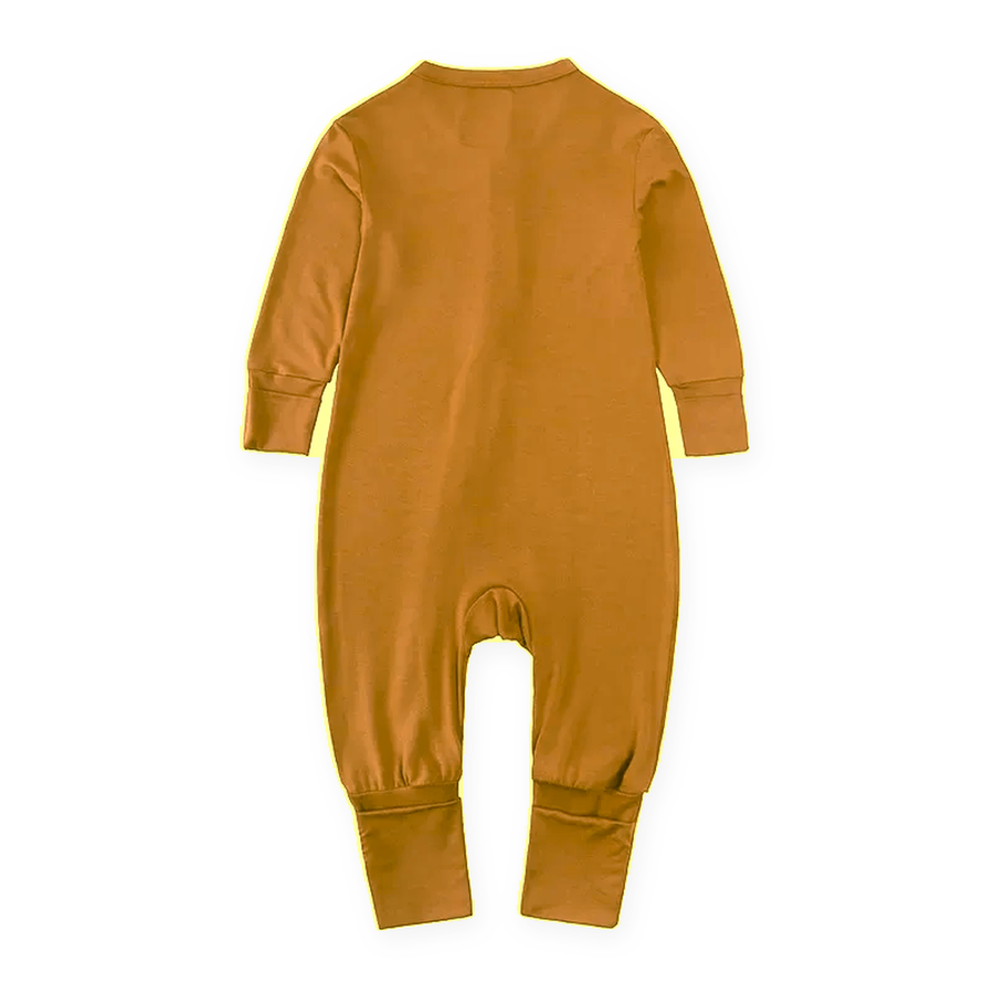 Earth Tones Romper — Golden Mustard — Back view — image 2