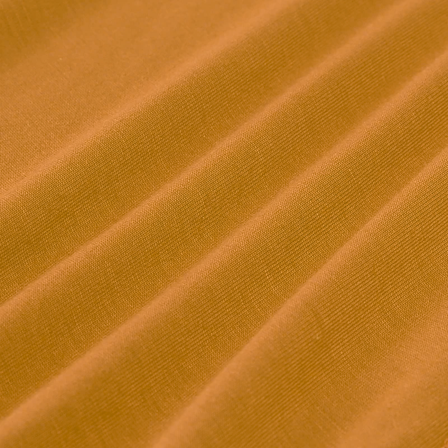 Earth Tones Romper — Golden Mustard — Fabric detail — image 5