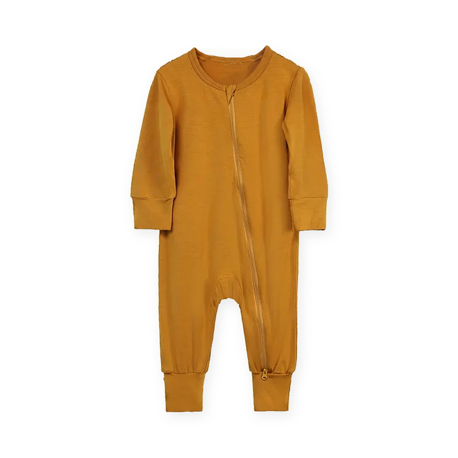 Earth Tones Romper — Golden Mustard — Front view — image 1