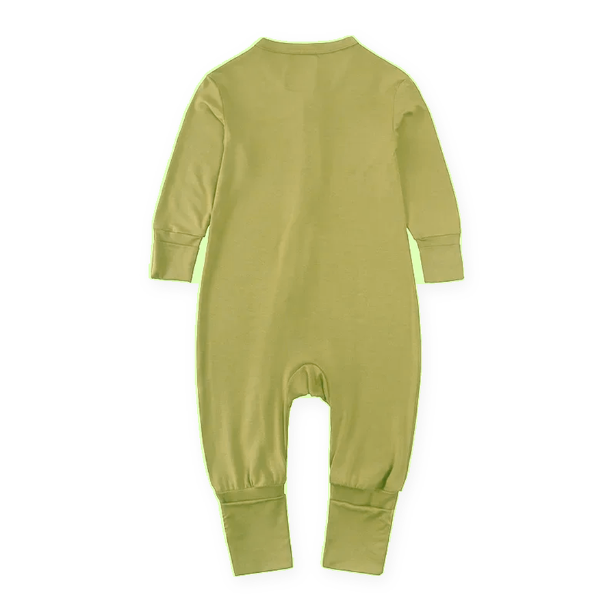 Earth Tones Romper — Olive — Back view — image 2
