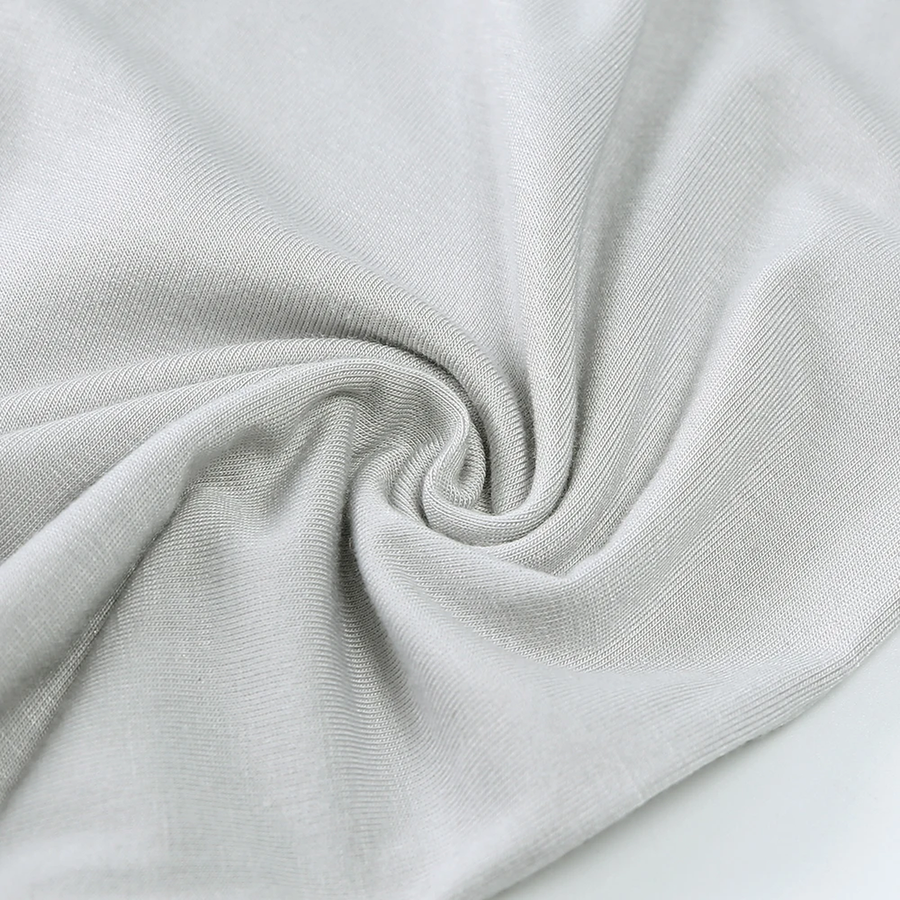 Airy Neutrals Romper — Cloud Gray — Fabric detail — image 6