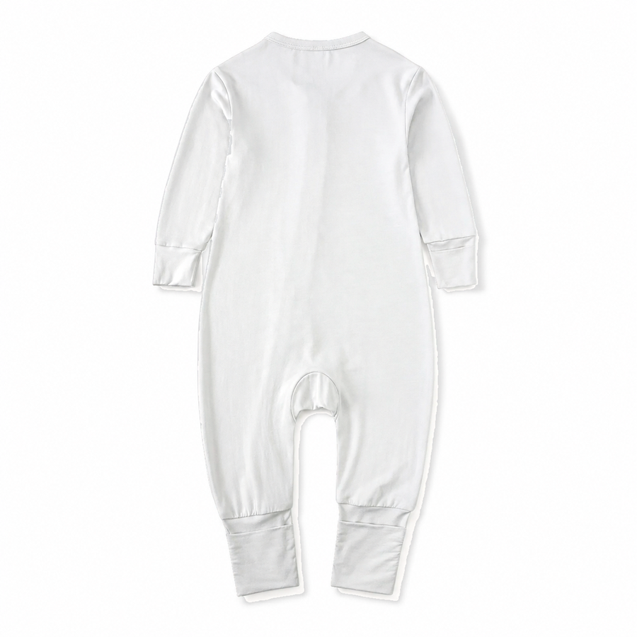 Airy Neutrals Romper — White — Back view — image 2
