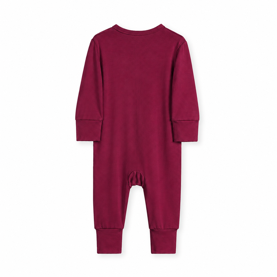 Rose Garden Romper — Berry — Back view — image 2