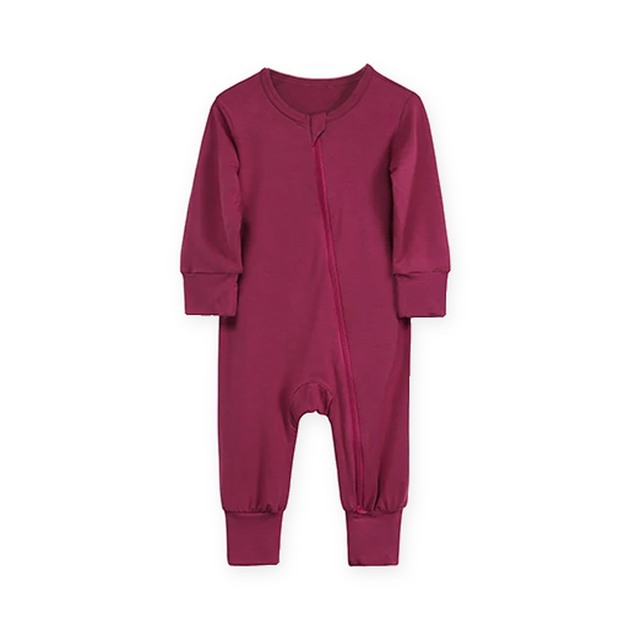 Rose Garden Romper — Berry — Front view — image 1