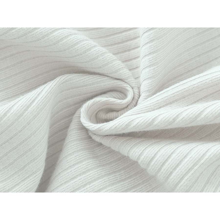 Ribbed Soft & Warm Cotton Romper — Sage — Fabric detail — image 9