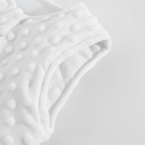 Plush Velvet Sleep Sack - White, product view 2