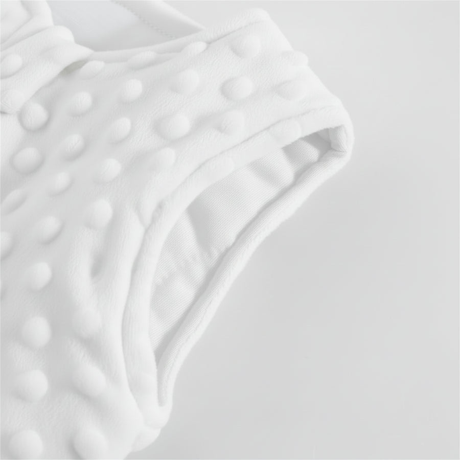 Plush Velvet Sleep Sack - White, product view 2