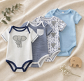 Little Elephant Bodysuit 4-Pack