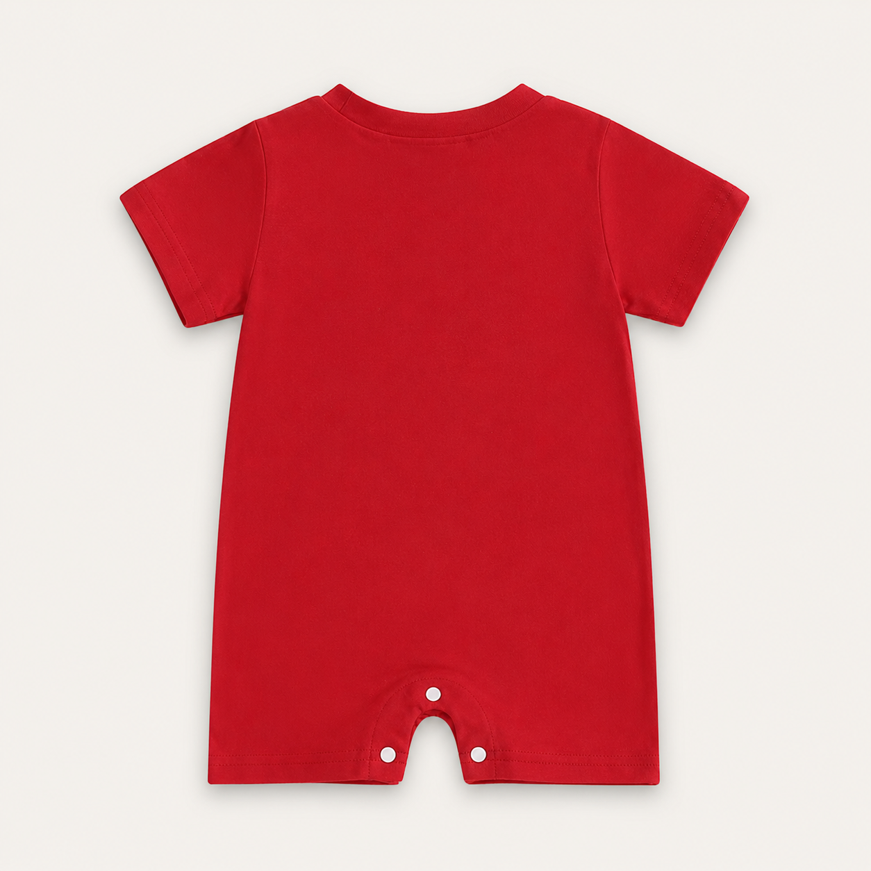USA Appliqué Short Sleeve Baby Romper - Red