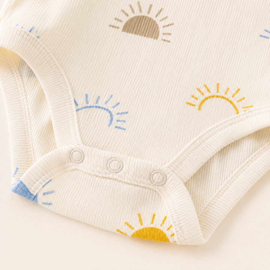 Sunny Days Bodysuit & Shorts Set - Blue Sun, product view 7