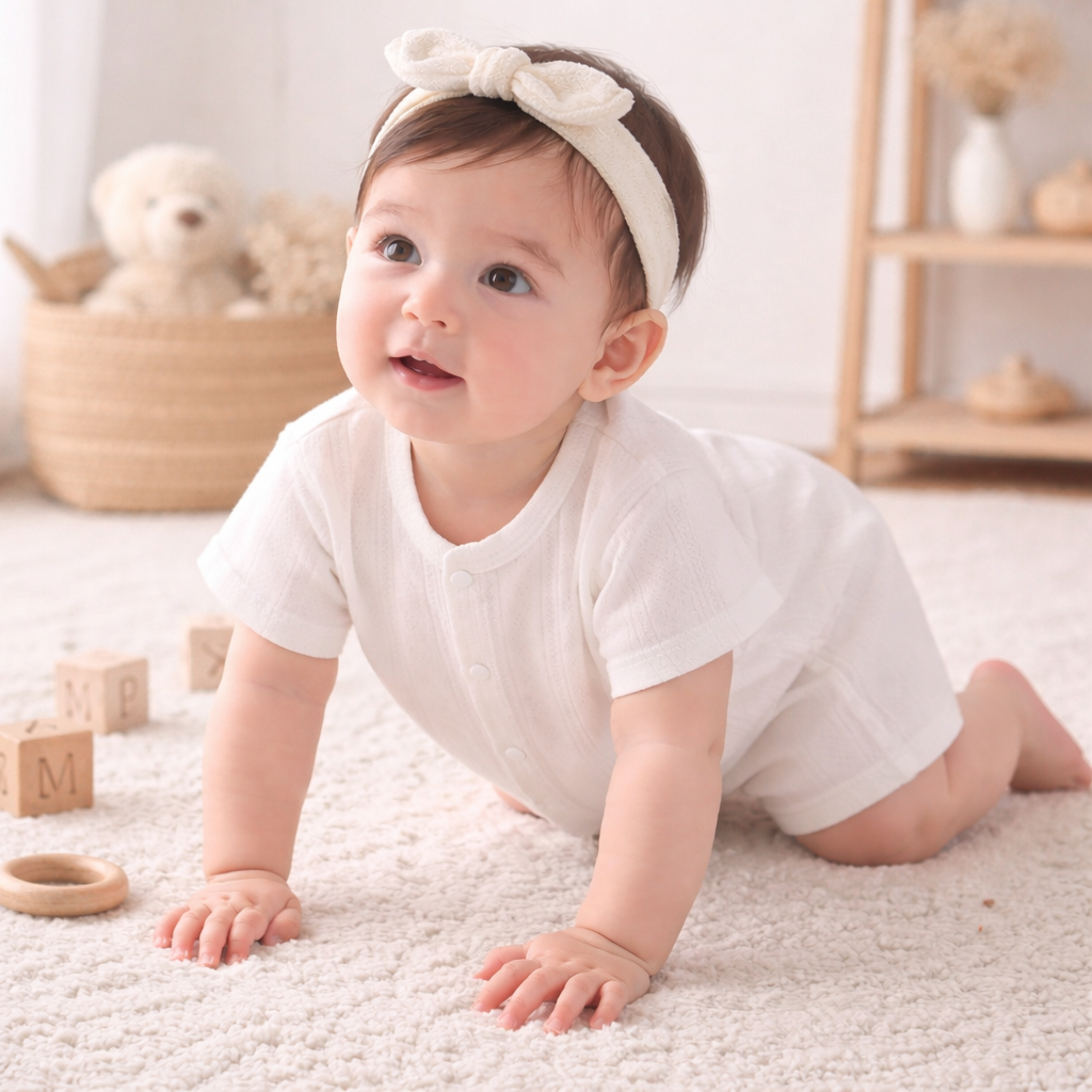 Lou Textured Summer Romper - White
