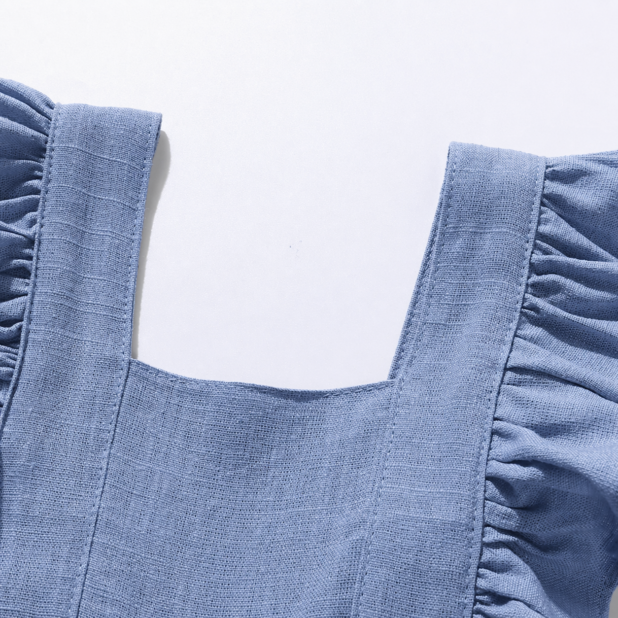 Camille Flutter Romper - Blue