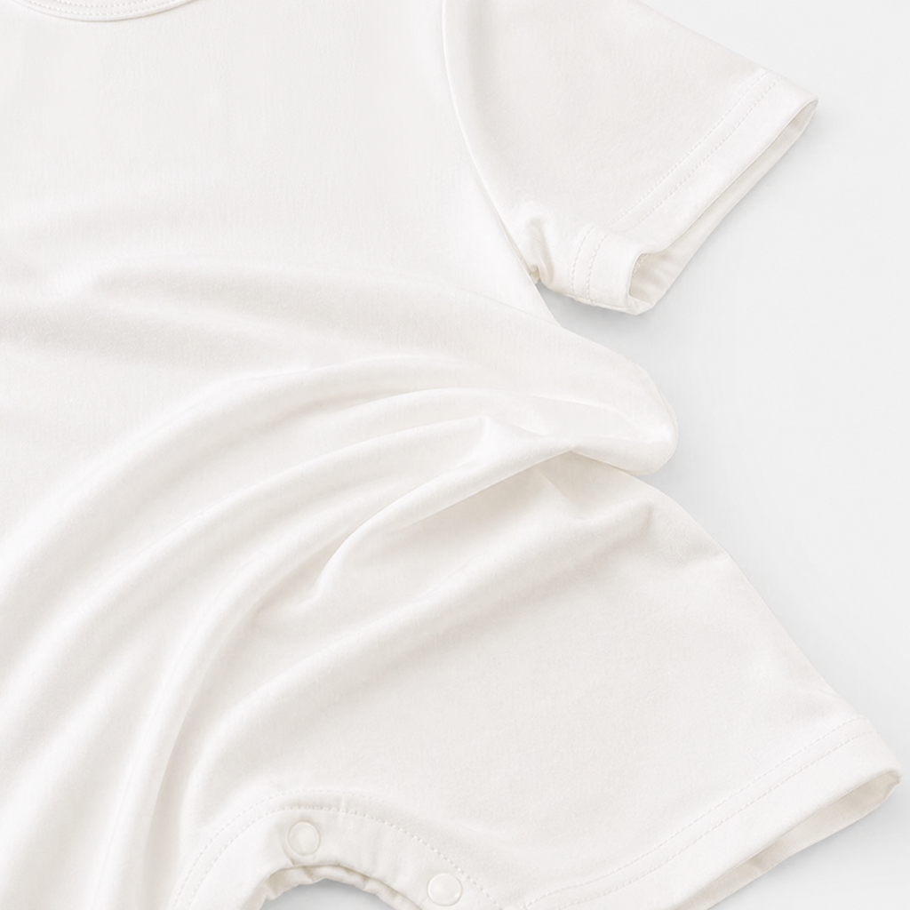 Short Sleeve Shortie Romper - White
