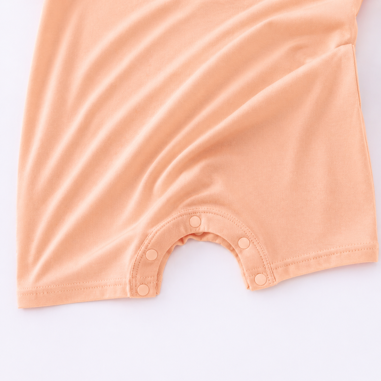 Short Sleeve Shortie Romper - Peach
