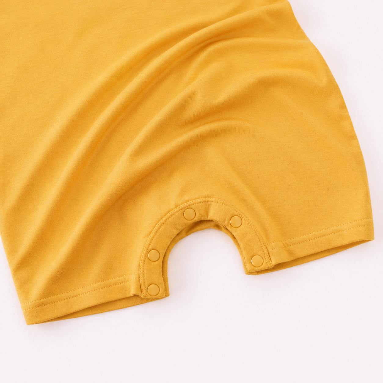 Short Sleeve Shortie Romper - Mustard