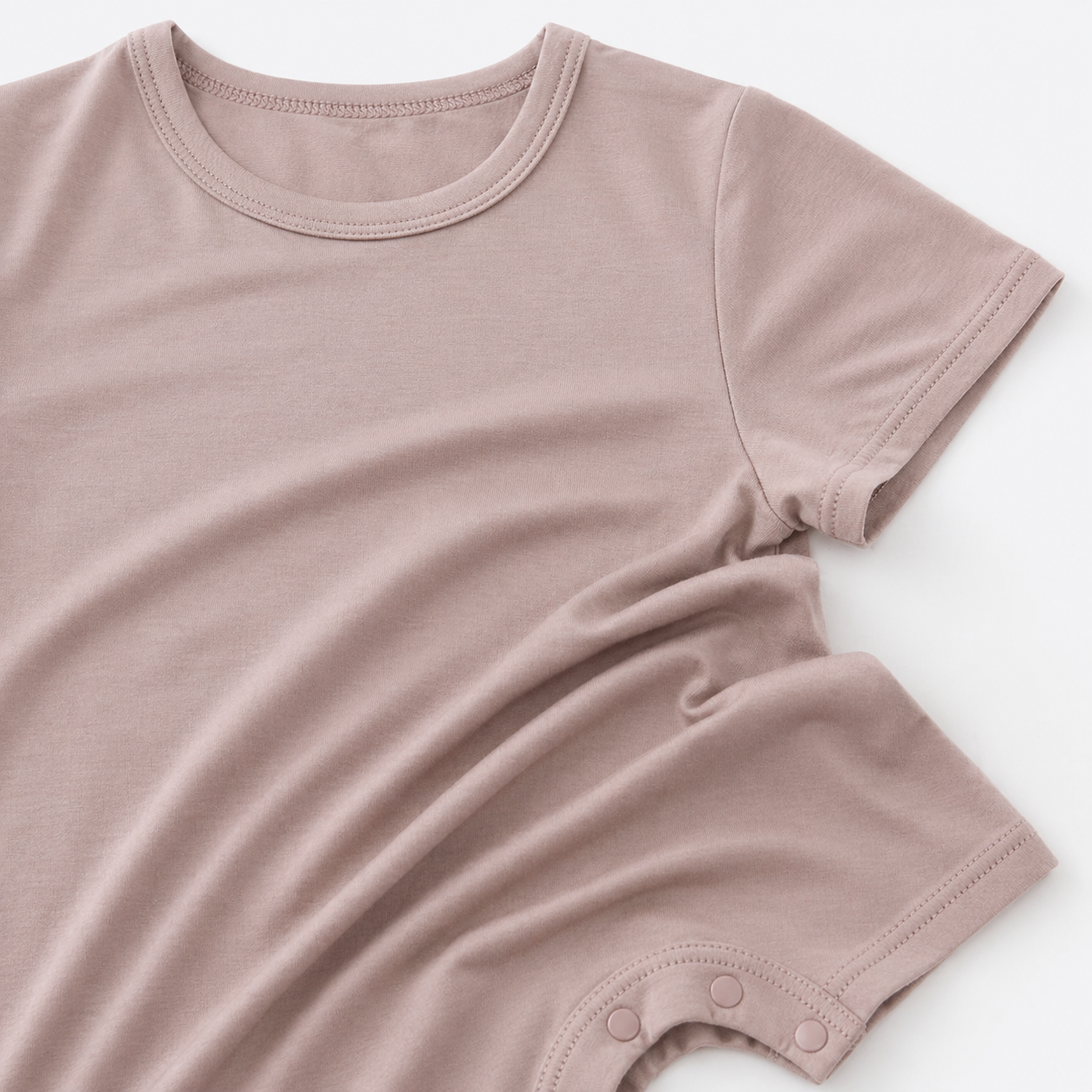 Short Sleeve Shortie Romper - Taupe