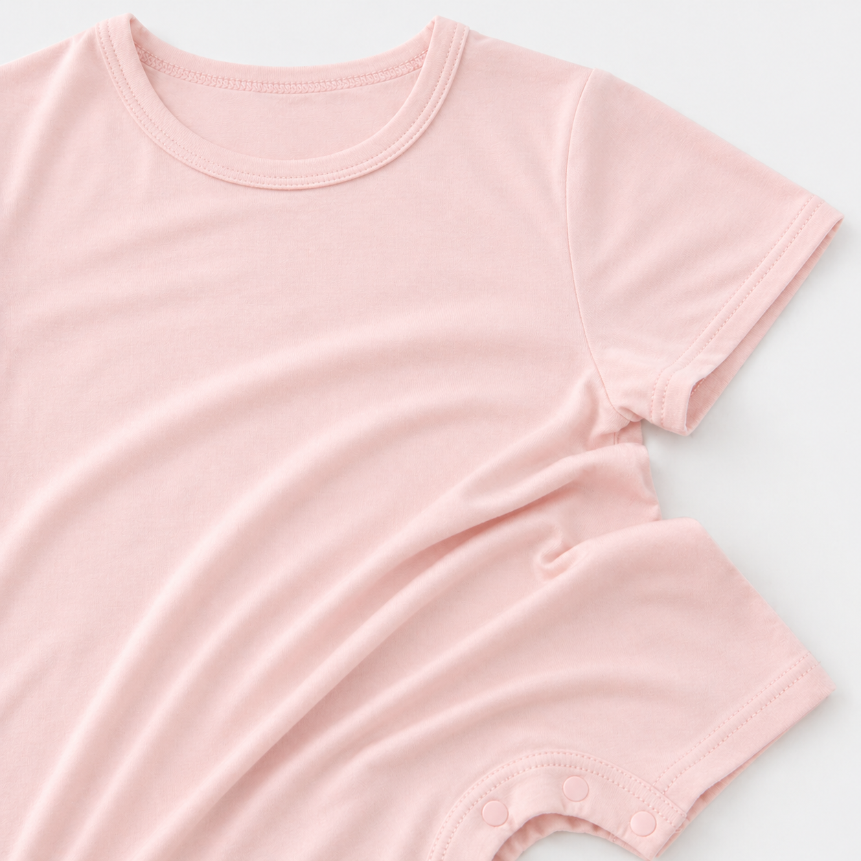 Short Sleeve Shortie Romper - Dusty pink
