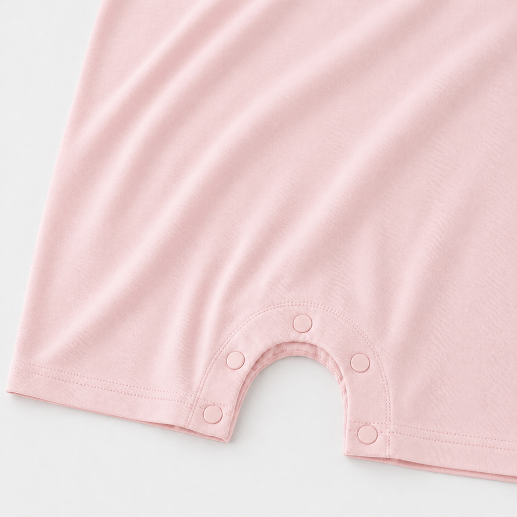 Short Sleeve Shortie Romper - Dusty pink