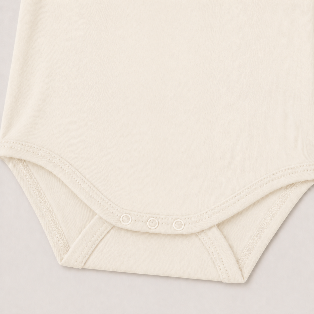 Soft Bamboo Short Sleeve Bodysuit - Cream