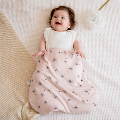 Premium 2.5 Tog Cotton Sleep Sack – Pink Dandelion, product view 2