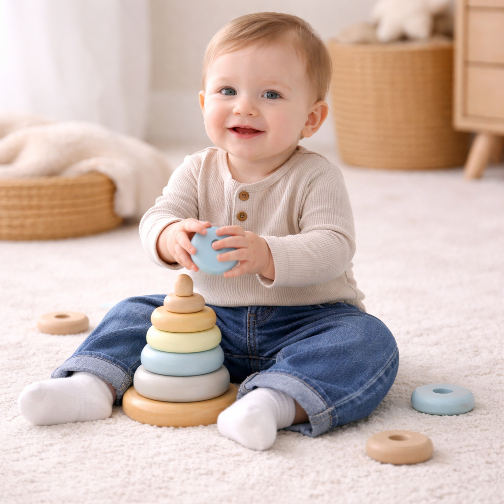 Classic Cuffed Denim Trousers - Blue