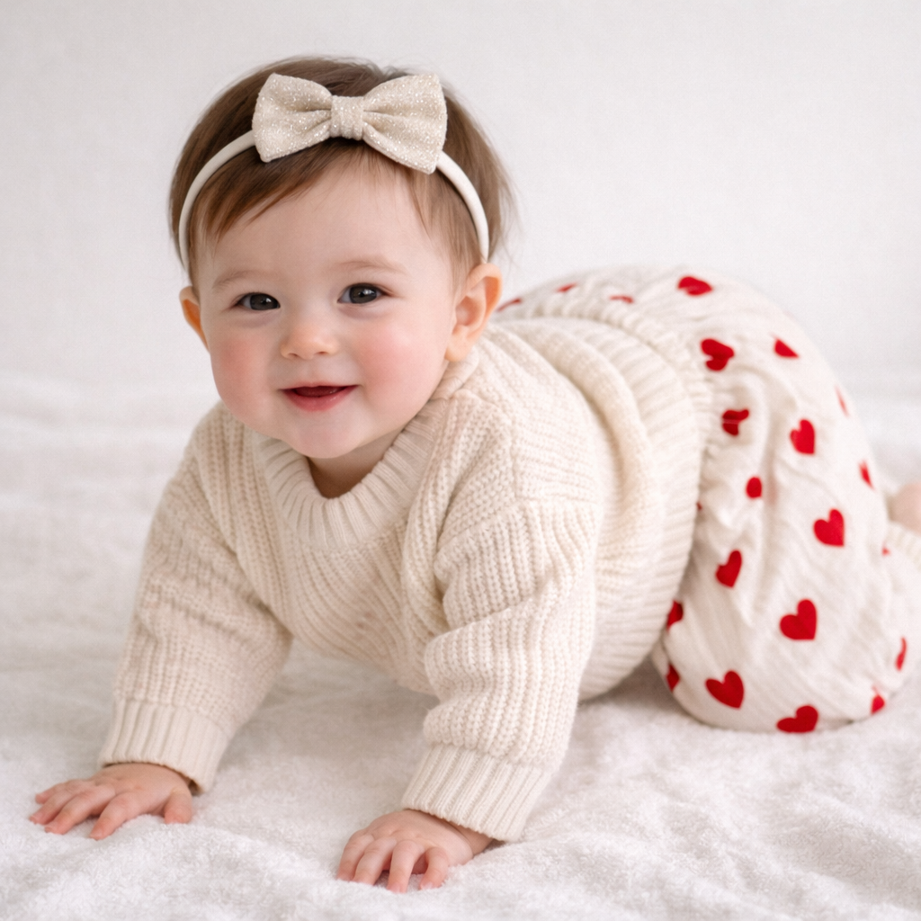 Soft Knit Cotton Sweater - Cream