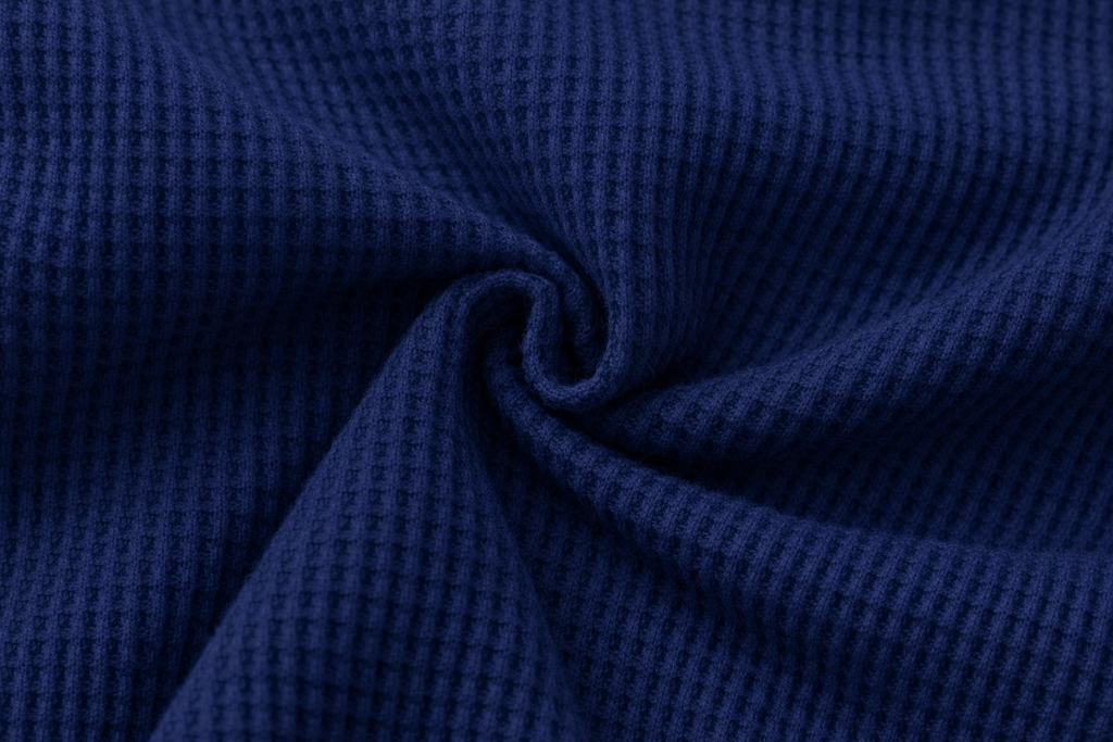 Waffle Knit Pocket Romper - Navy blue