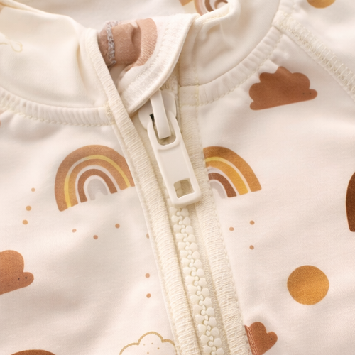 Sunlit Swim Romper - Rainbows