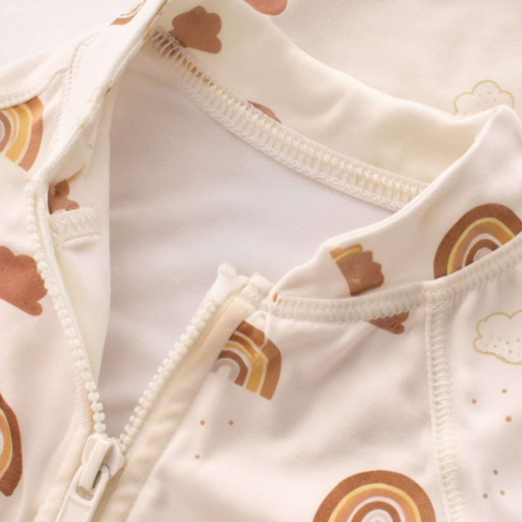 Sunlit Swim Romper - Rainbows