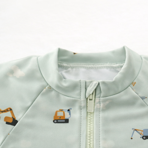 Sunlit Swim Romper - Trucks