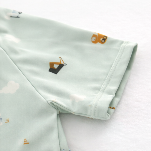 Sunlit Swim Romper - Trucks