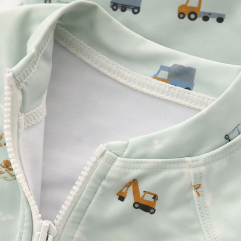 Sunlit Swim Romper - Trucks