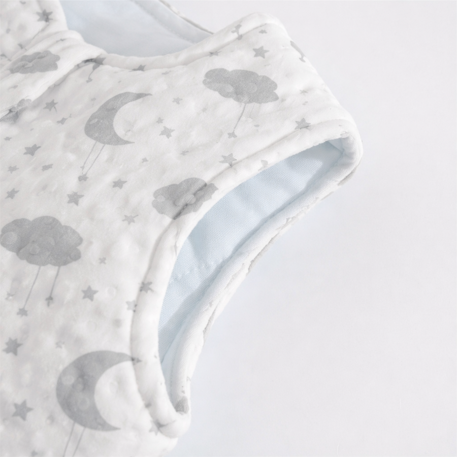 Plush Velvet Sleep Sack - Clouds, product view 2