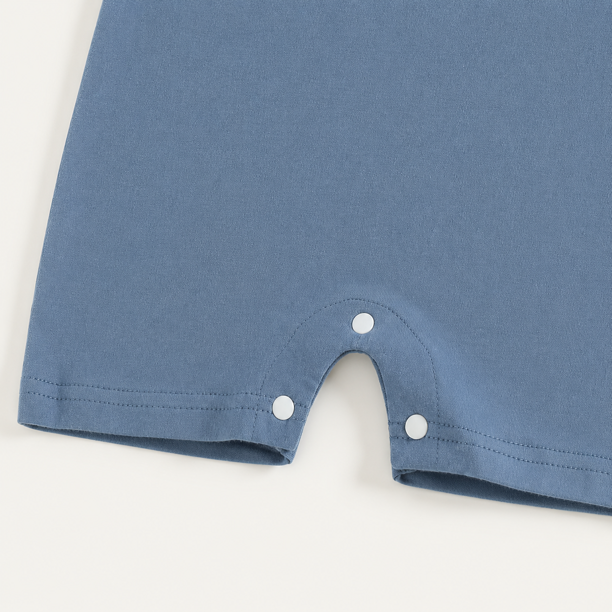 USA Appliqué Short Sleeve Baby Romper - Blue