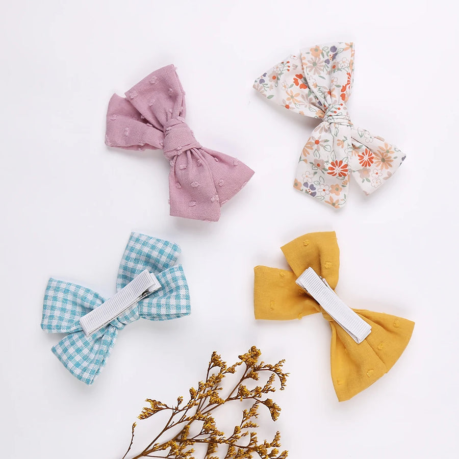 Leopard Dot Bowknot Hair Clip Set, product view 3