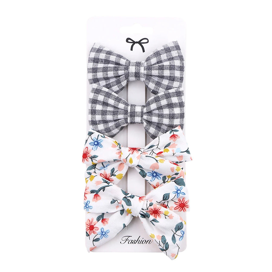 Leopard Dot Bowknot Hair Clip Set, product view 10