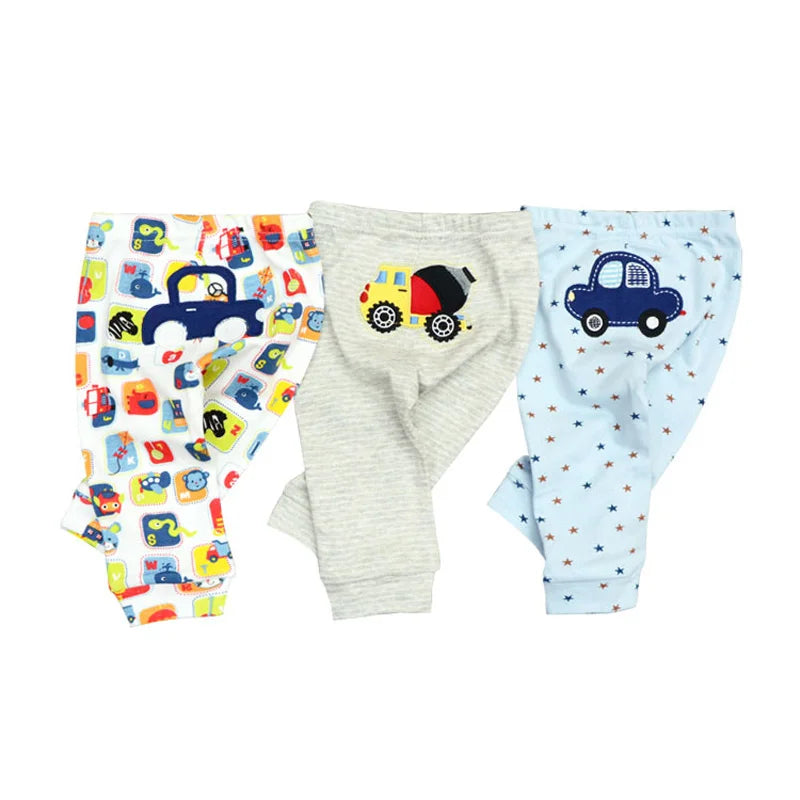 Cartoon Print Cotton Baby Pants