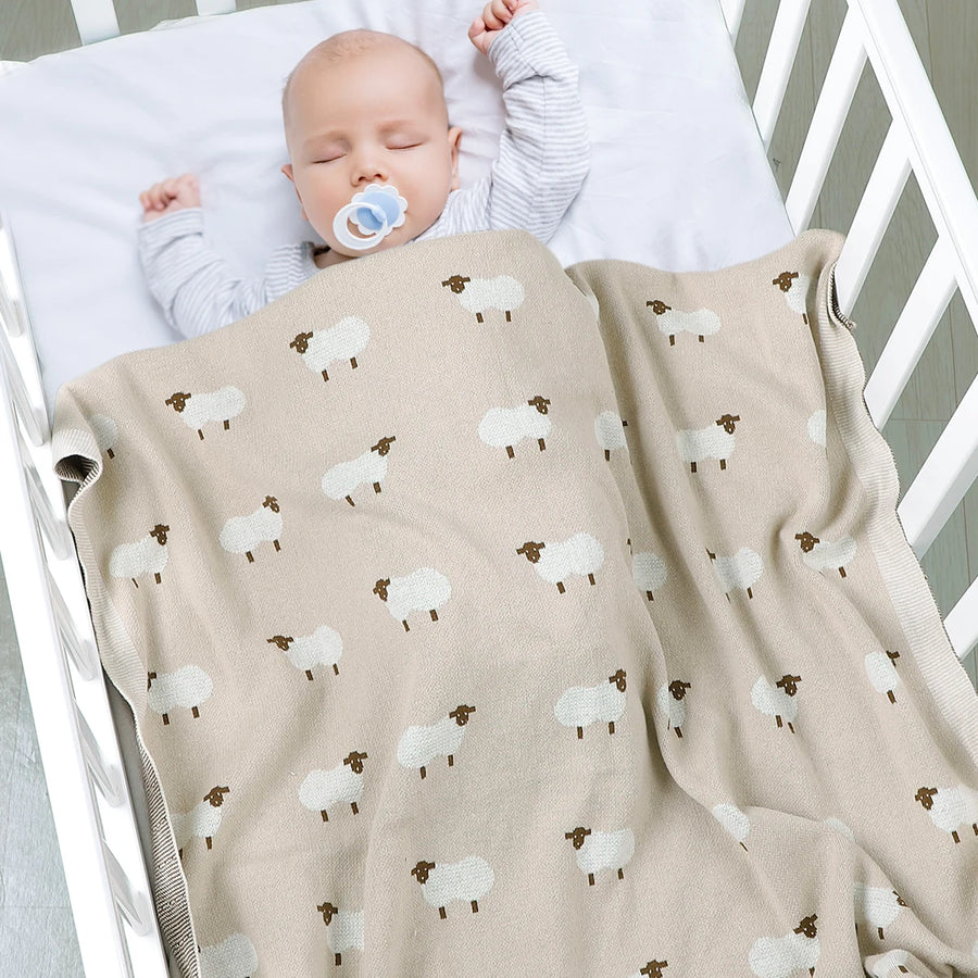 Cotton Knit Baby Blanket, product view 9