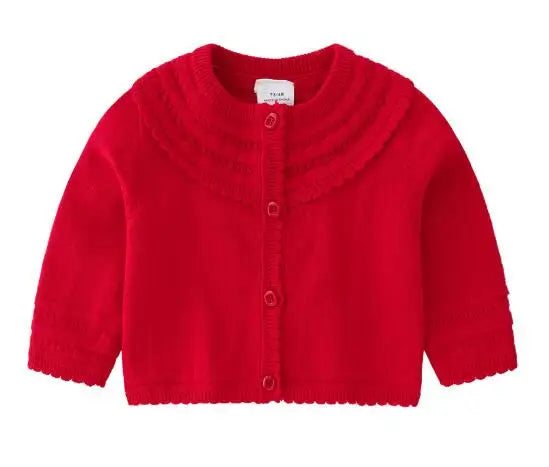 Kids Knitted Cardigan Jacket for Boys and Girls front view