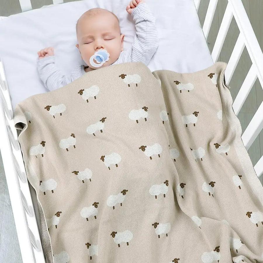 Cotton Knit Baby Blanket, product view 3