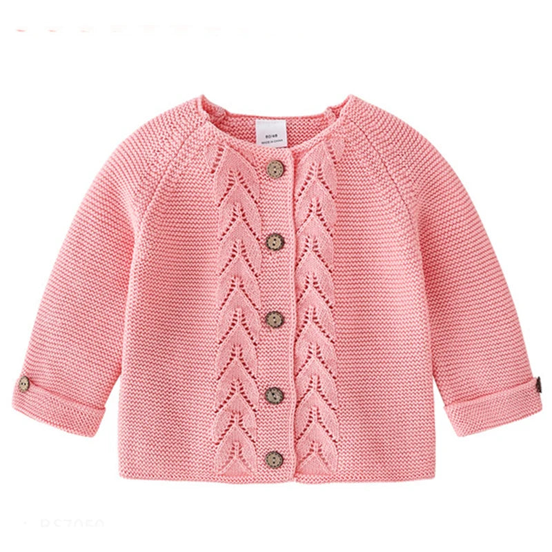 Kids Knitted Cardigan Jacket for Boys and Girls detail stitching