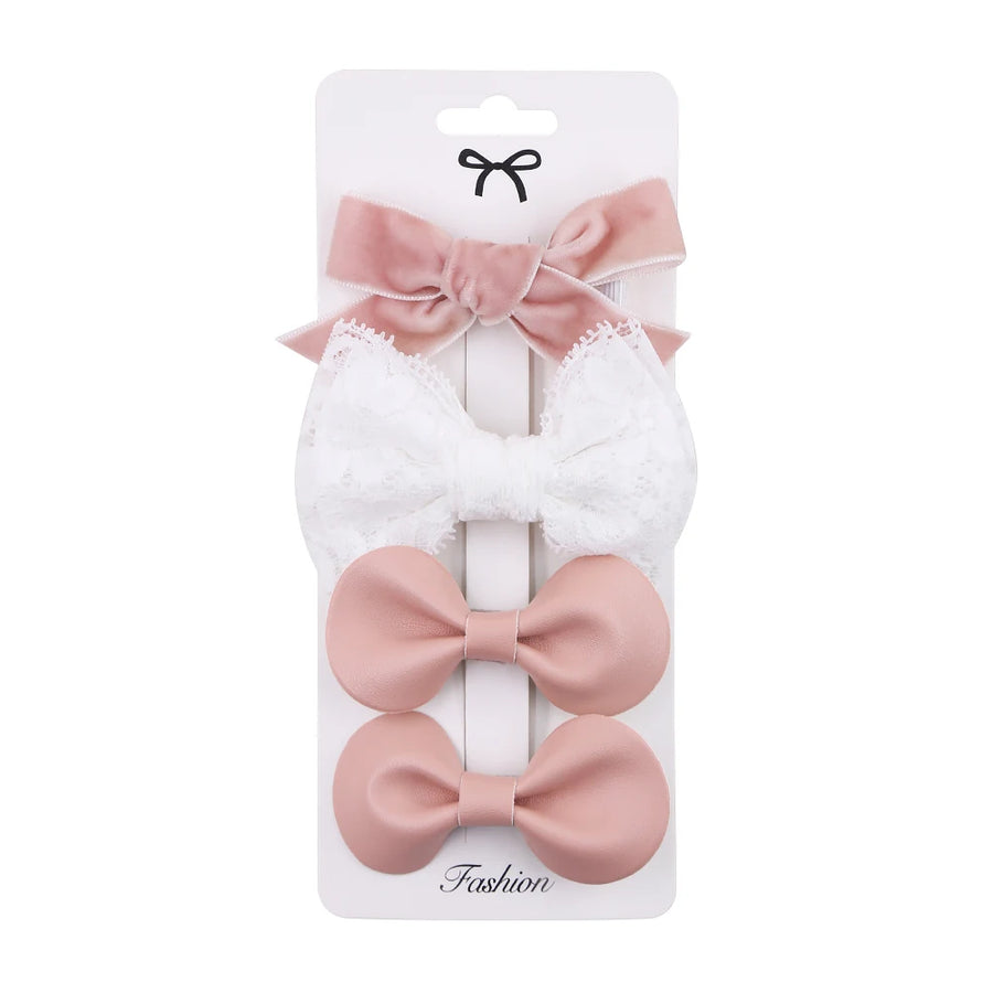 Leopard Dot Bowknot Hair Clip Set, product view 13