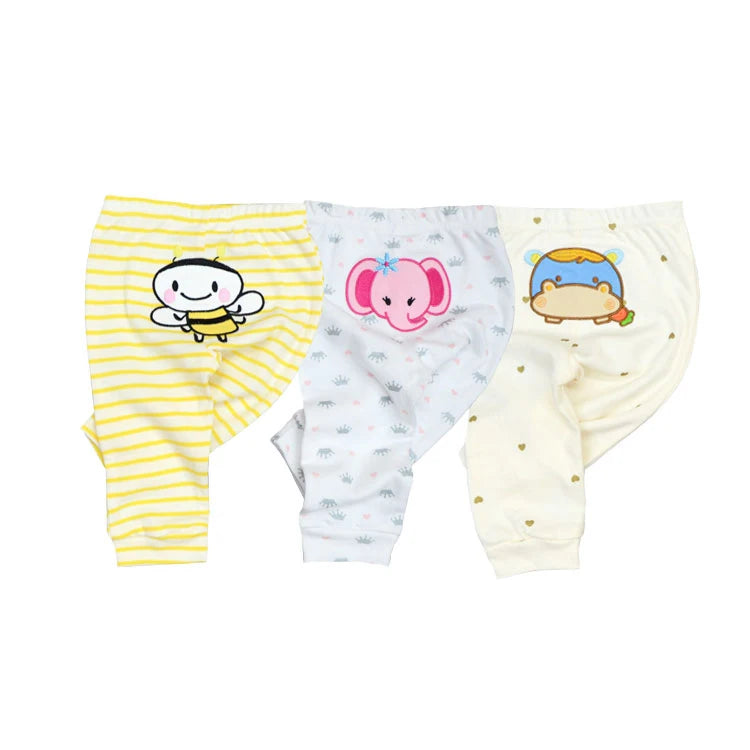 Cartoon Print Cotton Baby Pants