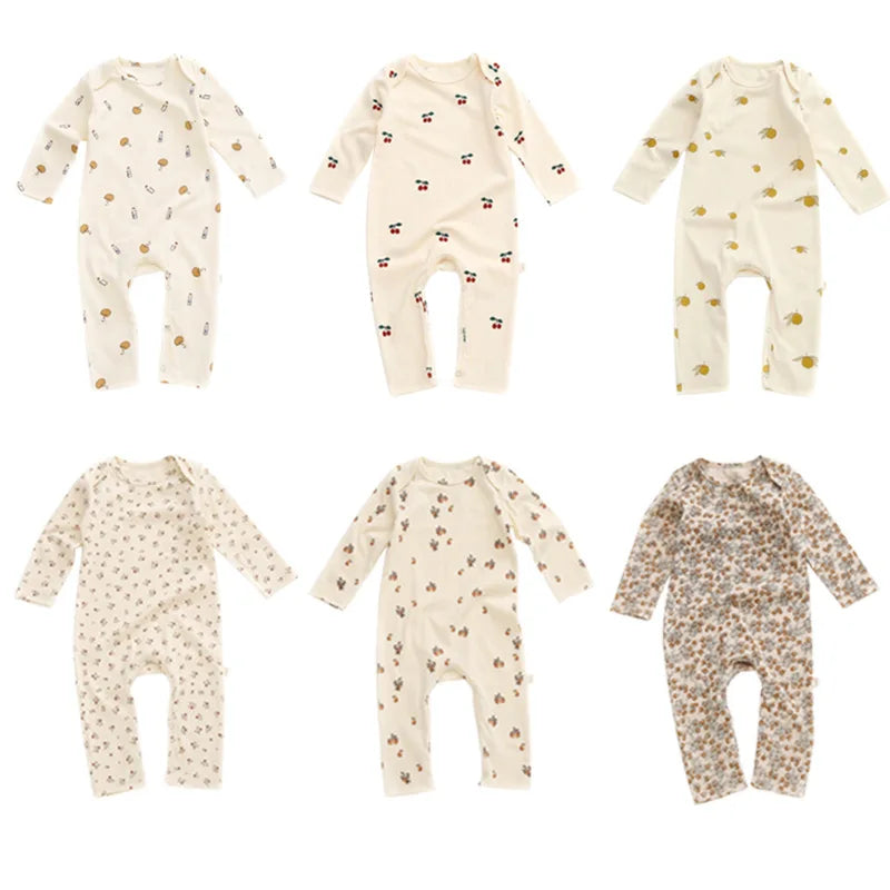 Spring Print Cotton Romper for Babies
