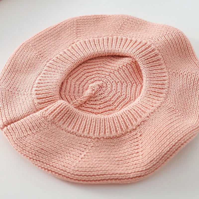 Cotton Knit Baby Beret, product view 5